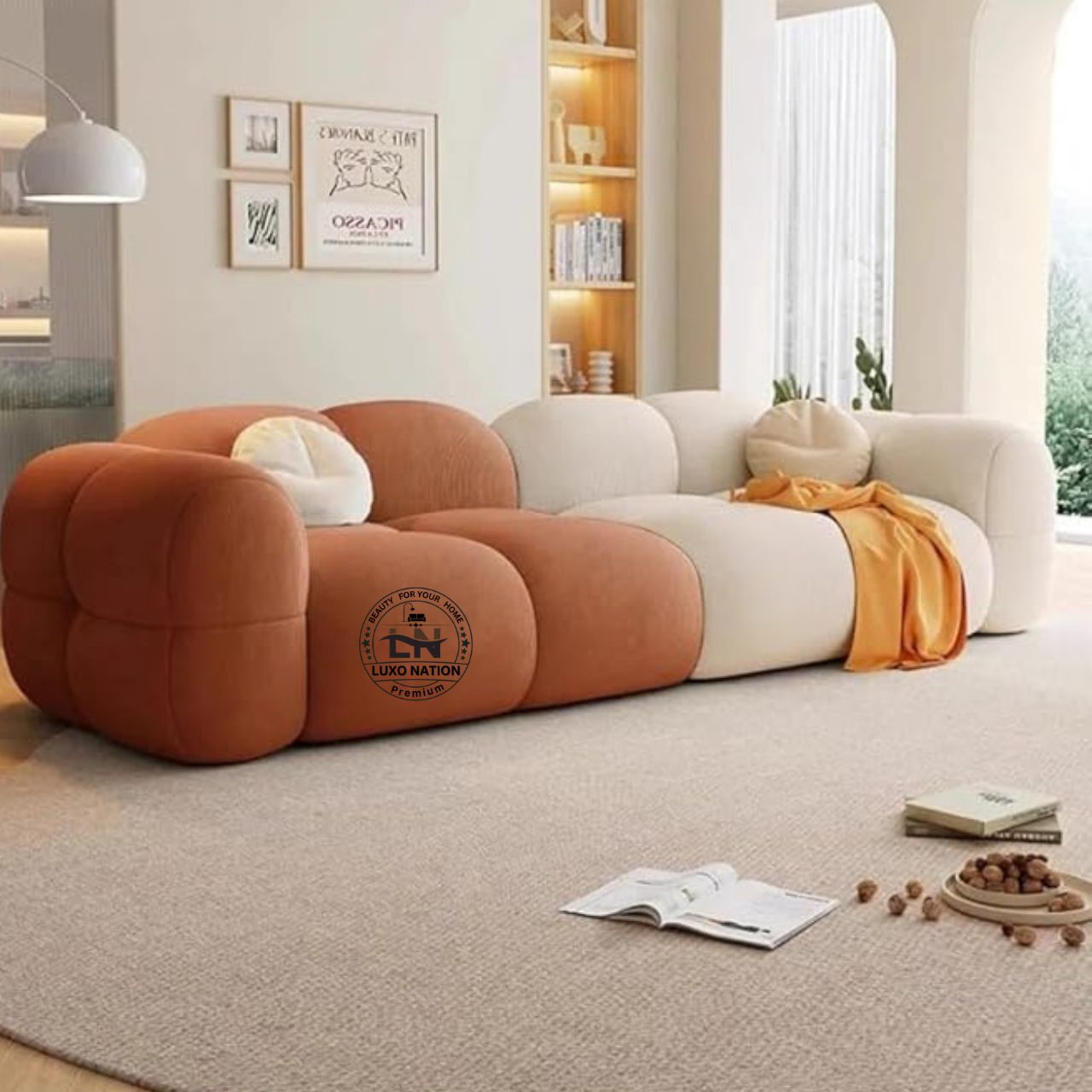 Luxo Nation Elegant Modern Sofa – Luxurious Look , & Premium Quality